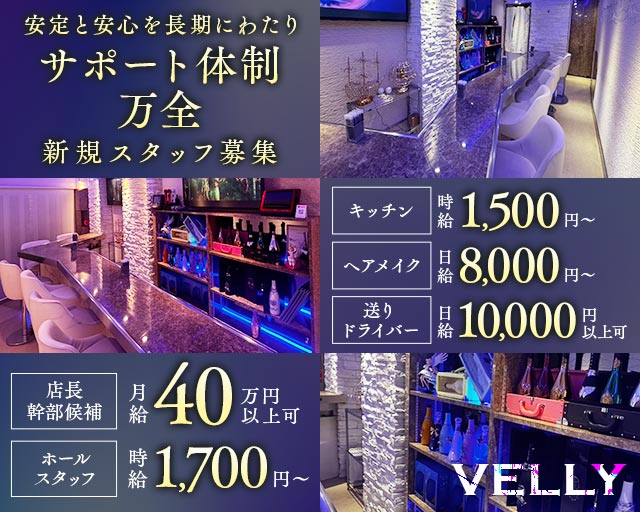 ガールズバーVELLY（ベリー）(新橋)のボーイ・男性求人