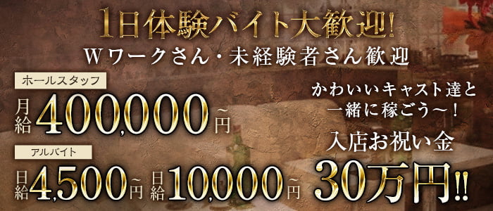 【朝･昼】SUI～スイ～(歌舞伎町)のボーイ・男性求人