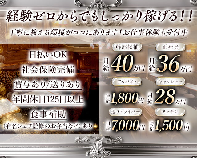 CLUB The World（ワールド）(北新地)のボーイ・男性求人