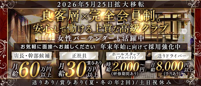 倶楽部うえだ(北新地)のボーイ・男性求人