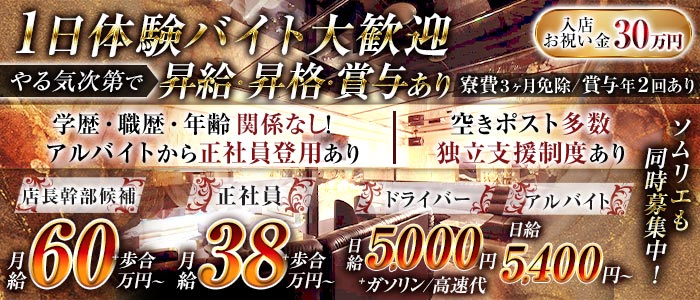 NEW CLUB LINEAR （リニア）(錦)のボーイ・男性求人