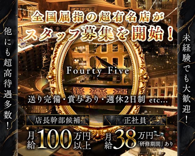 Fourty Five 45（フォーティーファイブ） バナー