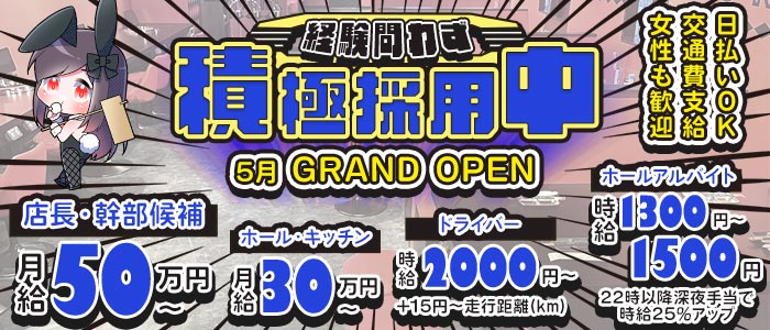 焼肉とバニーガール 五反田店(五反田)のボーイ・男性求人
